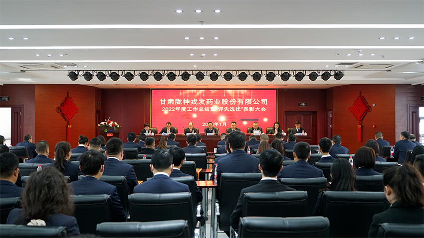 凝心聚力，踔厲奮發(fā)，奮力譜寫隴神戎發(fā)高質(zhì)量發(fā)展新篇章——隴神戎發(fā)隆重舉行2022年度工作總結(jié)暨評(píng)先選優(yōu)表彰大會(huì)