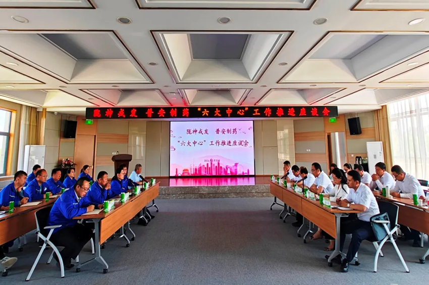 溝通交流促提升，攜手聚力共前行——隴神戎發(fā)與普安制藥召開“六大中心”工作推進座談會